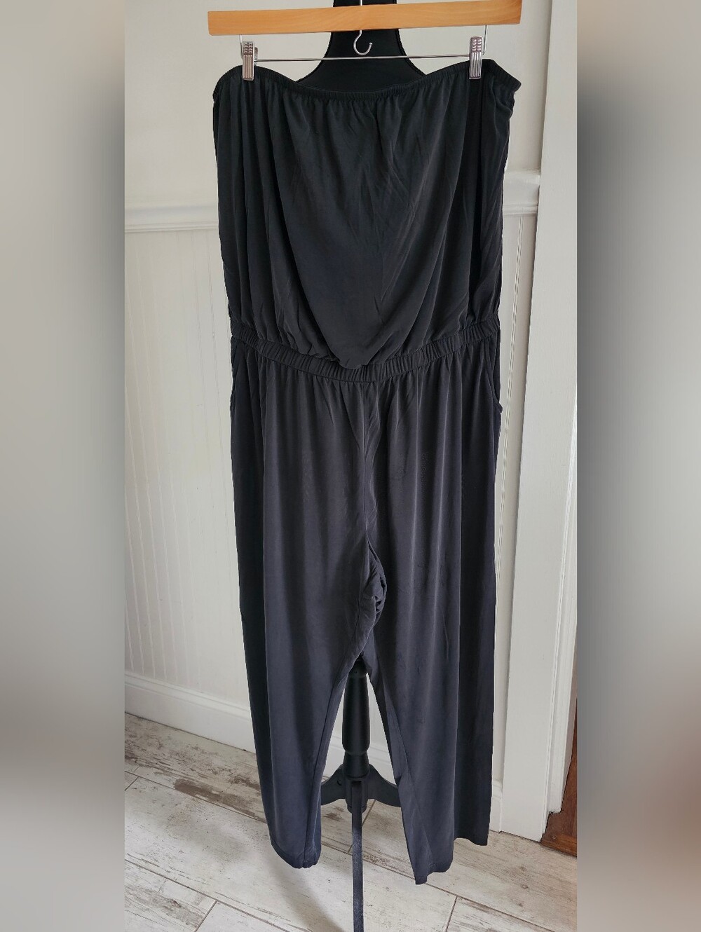 Old Navy Black Strapless Jersey Jumpsuit 3X
